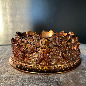 Homeworx Copper Gingerbread Candle Holder